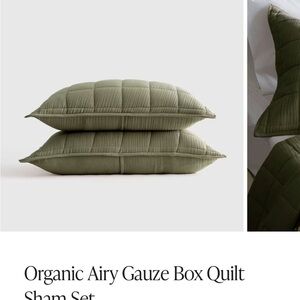 Quince Organic Airy Gauze Box Quilt Sham Set